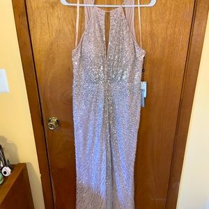 Halter Fully Beaded Dress